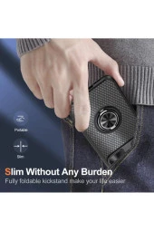 Galaxy S23 ile Uyumlu Kılıf Halka Tutucu Kamera Korumalı Kılıf Slayt Kapak Güçlendirilmiş TPU thumbnail 2