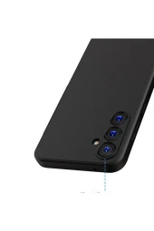 Samsung Galaxy S23 Fe ile uyumlu Kılıf Siyah Bye Kamera Korumalı Parmak izi yapmayan Galaxy S23 Fe thumbnail 4