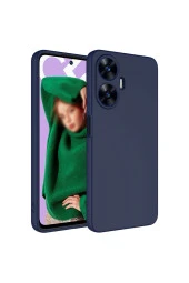 Realme C55 ile Uyumlu Kılıf Kadife Iç Yüzey Silikon Z-Mara Lansman Vieri Kılıf Lacivert thumbnail 1