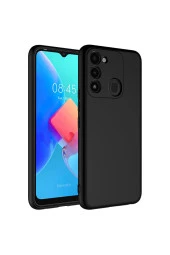 Tecno Spark 8C ile Uyumlu Kılıf Kadife Iç Yüzey Silikon Z-Mara Lansman Vieri Kılıf Siyah thumbnail 1