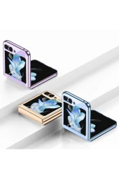 Samsung Galaxy Z Flip 5 ile uyumlu Kılıf 180° Açılıp Kapanabilir Kamera Lens Koruma thumbnail 4