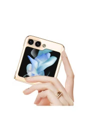 Samsung Galaxy Z Flip 5 ile uyumlu Kılıf 180° Açılıp Kapanabilir Kamera Lens Koruma thumbnail 3