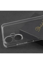Realme C55 ile uyumlu Kılıf Süper Şeffaf ve pürüzsüz Silikon Kapak thumbnail 4