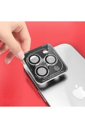 iPhone 15 ile uyumlu Görüş Açısını Bozmayan Z-CL-12 Premium Advice Safir Kamera Lens Koruma thumbnail 4