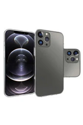 iPhone 15 Pro Max ile uyumlu Kılıf Süper Şeffaf ve pürüzsüz Silikon Kapak thumbnail 1