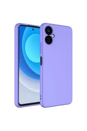 Tecno Camon 19 Neo ile Uyumlu Kılıf Kadife Iç Yüzey Silikon Z-Mara Lansman Vieri Kılıf Lila - 1