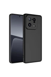 Xiaomi Mi 13 Pro ile Uyumlu Kılıf Kadife Iç Yüzey Silikon Z-Mara Lansman Vieri Kılıf Siyah thumbnail 1