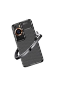 Huawei P60 Pro ile Uyumlu Kılıf Karbon Delüx Parmak Izi Yapmayan Ultra Slim Tpu Silikon Siyah thumbnail 5