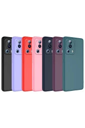 Xiaomi Mi 13 Lite ile Uyumlu Kılıf Kadife Iç Yüzey Silikon Z-Mara Lansman Vieri Kılıf Koyu Yeşil thumbnail 3