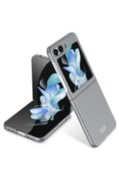 Galaxy Z Flip 5 Ile Uyumlu Kılıf Mat Görünümlü 180° Açılıp Kapanabilir Z-kıpta thumbnail 1
