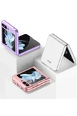 Galaxy Z Flip 5 Ile Uyumlu Kılıf Mat Görünümlü 180° Açılıp Kapanabilir Z-kıpta thumbnail 6