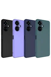 Tecno Camon 19 Pro ile Uyumlu Kılıf Kadife Iç Yüzey Silikon Z-Mara Lansman Vieri Kılıf Lila thumbnail 2