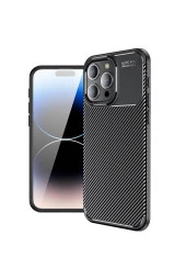 iPhone 15 Pro Max ile Uyumlu Silikon Kılıf Tpu Negro Silikon Ultra Slim Fit Kılıf thumbnail 1