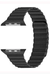 Apple Watch Kayış 42 Mm Deri Siyah - 1