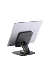 360 Derece Ayarlanabilir İnce Gerçek Tok Alüminyum Gövde Telefon Tablet Tutucu Stand F10max Siyah thumbnail 1