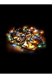 10 Metre Rgb Noel Yılbaşı Ağacı Işığı Led Ampül Çam Ağacı Balkon Merdiven Balkon Oda Kullanıma Uygun - 4