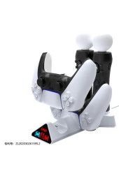 4in1 Joystick Şarj Istasyonu Ps5 Kol Uyumlu Type-c Girişli Şarj Standı Led Işık Göstergeli - 1