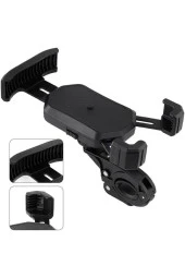Bisiklet Motosiklet ve Scooter için Gidon Uyumlu Telefon Tutucu 4.5-7.2 İnch Kolay Kurulum B-551-BY thumbnail 5