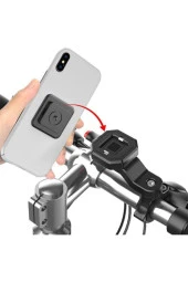 Bisiklet Motosiklet ve Scooter için Gidon Uyumlu Telefon Tutucu 4-6.8 Modellere Uyumlu 146A-HL - 1