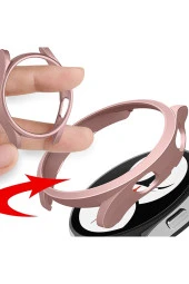 Huawei Watch 4 Pro ile Uyumlu Önü Açık Çerceve Pc Wafture Silikon Kılıf Koruma Gard Çerçeve thumbnail 7