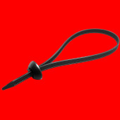 Tokalı Düğme Başlıklı, Kablo Bağı Plastik Cırt Kelepçe 7.6X380 mm 50 Adet - 1