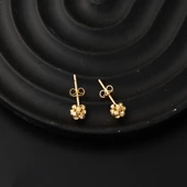 14 Ayar Dorika Toplu Sarı Altın Küpe thumbnail 2