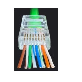 Yeni Nesil Delikli Cat6 Ez Rj45 Konnektör Utp Jack (100 Adet) thumbnail 4