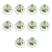 Roll-Up Nature Ekolojik Karton Kağıt Parti Tek Kullanımlık Tabak - 22 Cm. - 50 Adetlik 10 Paket thumbnail 1