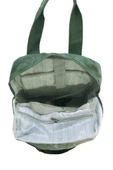 Klinkır Kumaş Kadın Sırt Çantası Kapaklı Çok Cepli Hafif Yağmur Geçirmez Kumaş 35*30 Cm - 12