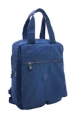 Klinkır Kumaş Kadın Sırt Çantası Kapaklı Çok Cepli Hafif Yağmur Geçirmez Kumaş 35*30 Cm - 4