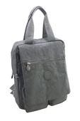 Klinkır Kumaş Kadın Sırt Çantası Kapaklı Çok Cepli Hafif Yağmur Geçirmez Kumaş 35*30 Cm - 1