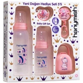 Hanymish Yenidoğan PP Hediye Seti 5 li Pembe - 1