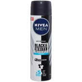 Nivea Men Black White Invisible Fresh Erkek Deodorant Sprey 150 ml - 1