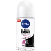 Nivea Invisible Clear Black White Kadın Deodorant Roll-On 50 ml - 1