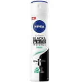 Nivea Invisible Fresh Black White Kadın Deodorant Sprey 150 ml - 1