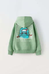 ERKEK ÇOCUK IMPOSTER KAPŞONLU PAMUK EŞOFMAN TAKIMI thumbnail 3