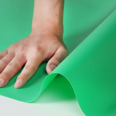 Gdx Stüdyo Fon Perde, PVC Arka Plan, Silinebilir, Kırışmaz (Yeşil/Green) 120x200 Cm - 2