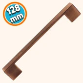 Mutfak Kulpu Çekmece Dolap Kapak Kulbu Metal Kulp Mobilya Dolabı Kulpları 128 mm Anik Bakır thumbnail 1
