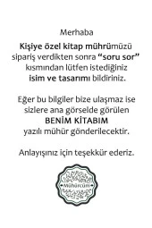 Kişiye Özel Kitap Mührü İsim Yazılı Kitap Mührü ve Istampa Set R5814-04 - 2