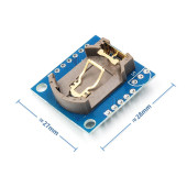 DS1307 RTC IIC Zaman Modül  Gerçek Zaman Saat I2C 24C32 Eeprom Saniye Dakika Saat Gün Ay Yıl Tarih Hesaplayıcı - 2