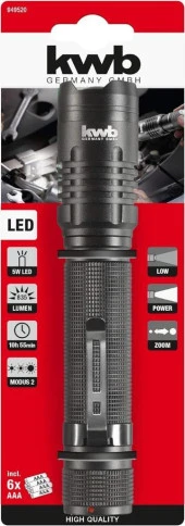 Kwb Led Teknoloji Alüminyum El Feneri 3 Fonksiyon - 1