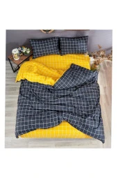 NÇ6 Miss Linda Home Pamuklu Çift Taraflı Çift Kişilik Nevresim Takımı - 2