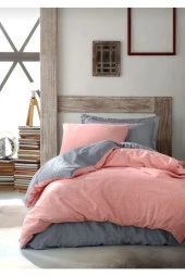 İBNÇ9 Miss Linda Home % 100 Pamuklu Çift Taraflı Çift Kişilik Nevresim Takımı - 2