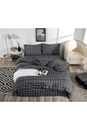 NÇ4 Miss Linda Home Pamuklu Çift Taraflı Çift Kişilik Nevresim Takımı - 2
