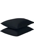 Y1 Misslinrdahome Pamuklu Siyah Iki Adet 50x70 Yastık Kılıfı - 2