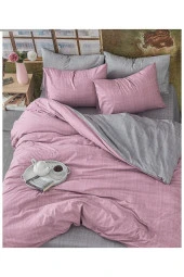 NÇ1129 Miss linda home %100 Pamuklu Çift Kişilik Çift Taraflı Nevresim Takımı - 1
