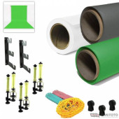 Gdx Sabit Kağıt Sonsuz 3'lü Fon Perde 2.70x11 Metre (WGG) - 1