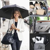 Eleven Market Tam Otomatik Siyah Bayan Şemsiyesi - 3