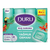Duru Fresh Sensations Yağmur Ormanı Duş Sabunu 4X150 g - 1