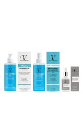 Vitanova 3 lü Cilt Bakım Seti Yüz Temizleme Jeli + Tonik + Leke Karşıtı Serum - 2